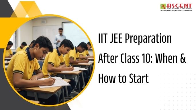 IIT JEE preparation after class 10 students studying in classroom with structured coaching guidance