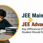 JEE Main vs JEE Advanced comparison guide showing key differences in exam pattern, difficulty level, and preparation strategy