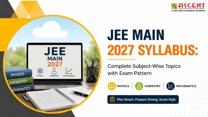 JEE Main 2027 Syllabus with complete subject-wise Physics, Chemistry, Mathematics topics and exam pattern for aspirants